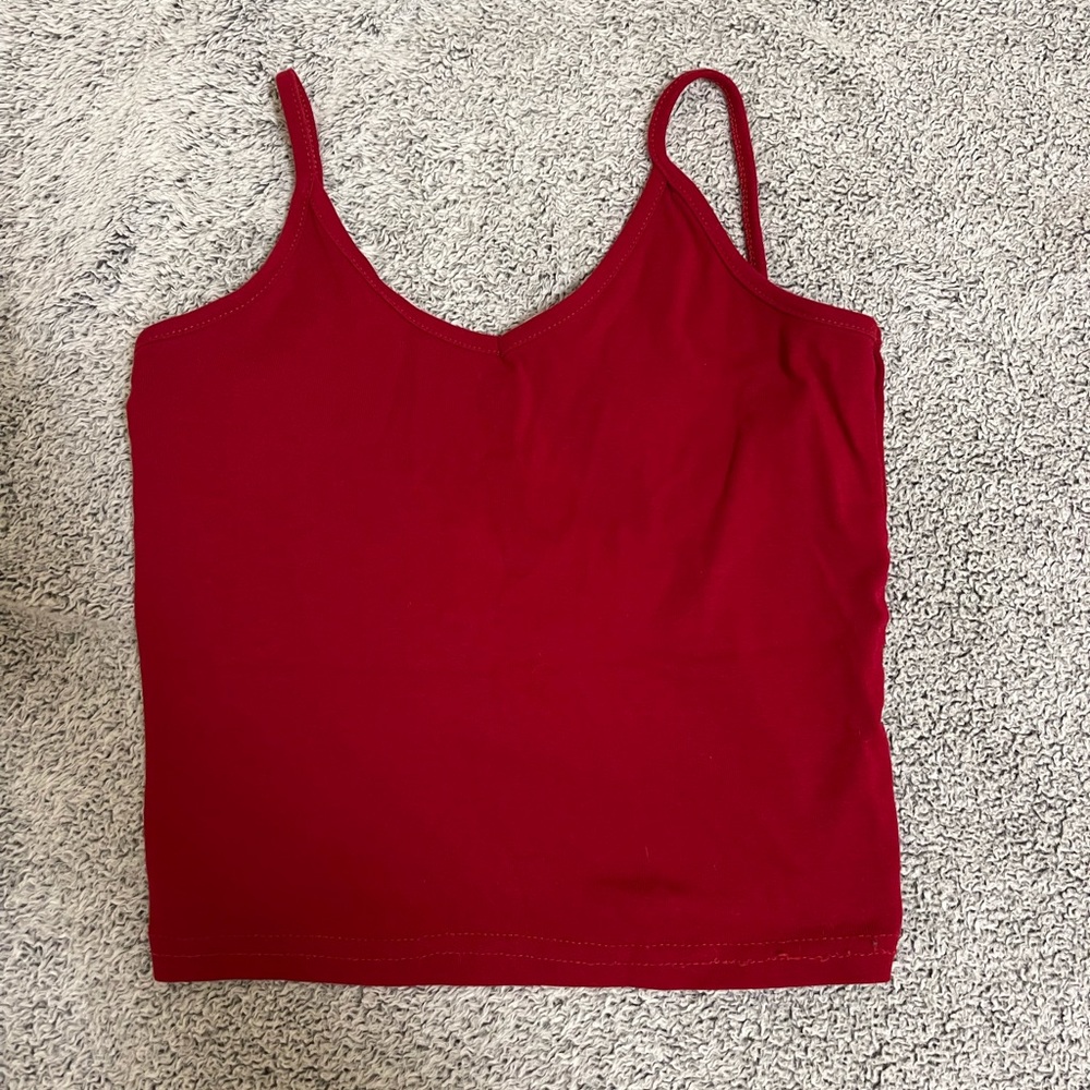 Red Crop Tops